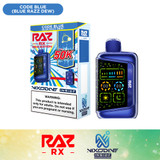 Raz RX 50K Puffs 19ML Nixodine Disposable Vape With LED Screen - Display of 5 - Code Blue (Blue Razz Dew Edition)