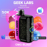 Geek Labs Pulse X 50K Puffs 28ML Nixodine Disposable Device With 3D Curved Screen - Display of 5 - OMG Blast