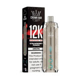 Al Fakher Crown Bar Crystal V2 12K Puffs 18ML Disposable Device With Digital Screen - Display of 5 - Strawberry Punch