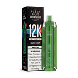 Al Fakher Crown Bar Crystal V2 12K Puffs 18ML Disposable Device With Digital Screen - Display of 5 - Gum Mint