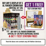Al Fakher Crown Bar Crystal V2 Promo