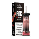 Al Fakher Crown Bar E Hose X / Cloud X 60K Puffs 50ML Disposable Device With Dual Mode - Display of 5 - Peach Ice