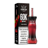 Al Fakher Crown Bar E Hose X / Cloud X 60K Puffs 50ML Disposable Device With Dual Mode - Display of 5 - Two Apple