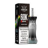Al Fakher Crown Bar E Hose X / Cloud X 60K Puffs 50ML Disposable Device With Dual Mode - Display of 5 - Grape Mint