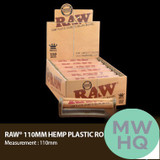 RAW Hemp Plastic Cigarette Rolling Machine - 110mm - Display of 12