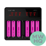 Efest LUC V6 - Six Slot LCD Battery Charger