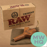 RAW Trident Wooden Cigarette Holder