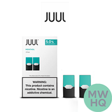 JUUL 2-Pack Pre-filled Replacement 5% Nicotine Salt Pods - Display of 8 Packs Menthol