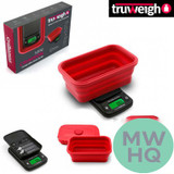 Truweigh MINI CRIMSON Collapsible Bowl Scale 100g x 0.01g