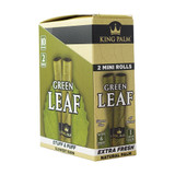 King Palm Green Leaf Mini Rolls 1G Each - 2ct Pack - Display Of 10 Packs
