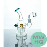 Tsunami Glass Water Pipe Rig Mini Egg - 6 Inches - 152 Grams