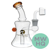 Tsunami Glass Water Pipe Rig Mini Micro - 6 Inches - 177 Grams