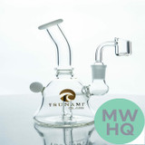 Tsunami Glass Water Pipe Rig Mini Bell - 6 Inches - 164 Grams
