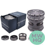 Viking Axe Metal Tobacco Grinder - 63mm - 4 Part With Windows [GV024-63]