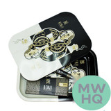 Benji Metal Tray With Magnetic Lid + Pre-Rolled Cones + Rolling Papers Kit