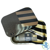 Benji Metal Tray With Magnetic Lid + Pre-Rolled Cones + Rolling Papers Kit - OG