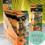 King Palm King Size Dual Pack Flavored Real Leaf Rolls - Pack of 2 - Display of 20 Packs