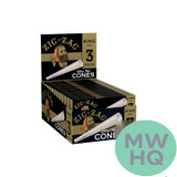 Zig-Zag King Size Pre-Rolled Cone Rolling Papers - Pack of 3 - Display of 24 Packs
