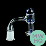 Dragon Glass Quartz Banger With Terp Slurper Vacuum With 3 Terp Pearls & Frosted Joint - 90 Degree Angle [DQF-011]
