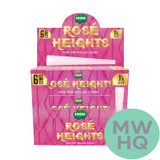Endo Rose Heights 1 1/4 Size Pink Pre-Rolled Cone Rolling Papers - Pack of 6 - Display of 24 Packs