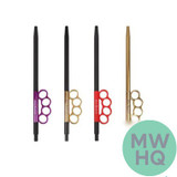 Zebra Smoke Brass Knuckle Hookah Hose - Assorted Colors [PA-16]