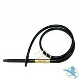 Zebra Smoke Brass Knuckle Hookah Hose - Assorted Colors [PA-16]