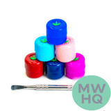 Headway Designs DAB'EM Silicone Travel Containers - Pack of 6 - Display of 12 Packs