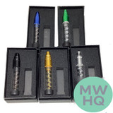 Infinite Glass Twisty Blunt 5.5 Inches With Silicone Cap - Assorted Colors