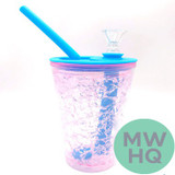 Silicone Slushy Cup To-Go 8 Inches Water Pipe - Assorted Colors