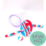 Silicone Slushy Cup To-Go 8 Inches Water Pipe - Assorted Colors