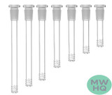 Hillside Glass Frosted Top 19mm to 14mm Flush Joint Downstem - Display of 12