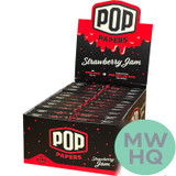 Pop Papers Authentic French Paper Ultra Thin + Pre-Rolled Tips - Display of 24 Packs - Black Display