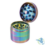 Smokezilla Metal Rainbow Grinder - 4 Parts - Display of 6