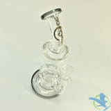 Big B Mom Glass Water Pipe With Honeycomb Perc and Flare Base - 605 Grams - 10.75 Inches - Assorted Colors [N-BM191 / BM191]
