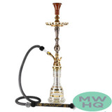 Khalil Mamoon 31.5 Inch Antar Single Hose Hookah - Assorted Colors [KM 6149]