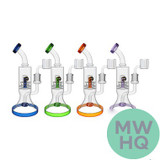 Tsunami Glass Water Pipe Concentrate Rig With Showerhead & Tire Percs - 547 Grams - 11 Inches
