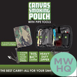Smokezilla Canvas Smoking Bag With Pipe Tools - Assorted Colors - Display of 6