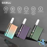 CCELL Palm Pro 500mAh Variable Voltage 510 Thread Battery With Type-C Cable Specs