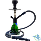 Pharaohs Aztec Single Hose Hookah - 16 Inch - Aurora