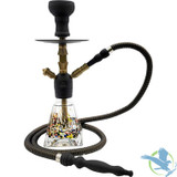 Pharaohs Cubo 16 Inch Single Hose Hookah - Matte Gold