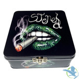 Smokezilla Metal Printed Storage Box With Rolling Tray - Assorted Designs - Display of 6