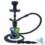 Pharaohs Sari 14.5 Inch Single Hose Hookah - Aurora