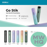 CCELL Go Stik 280mAh Dual-Heat 510 Thread Rechargeable Battery