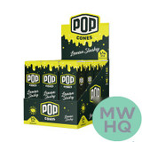 Pop Cones Unbleached 1 1/4 Size Cones - Pack of 6 - Display of 24 Packs