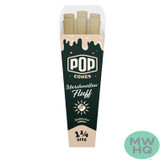 Pop Cones Unbleached 1 1/4 Size Cones - Pack of 6 - Display of 24 Packs