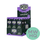 Pop Cones Unbleached 1 1/4 Size Cones - Pack of 6 - Display of 24 Packs