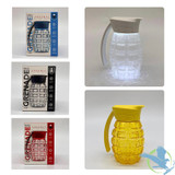 Arsenal Military Grade MAG Grenade Airtight Jar with LED Light & Magnifying Glass - Assorted Colors