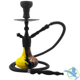 Pharaohs Spirit 16 Inch Single Hose Hookah - Yellow Gold