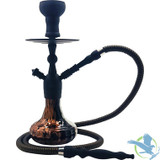 Pharaohs Spirit 16 Inch Single Hose Hookah - White Gold