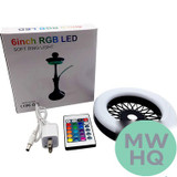 Hoop Under Hookah Tray 6 Inch RGB LED Soft Ring Light